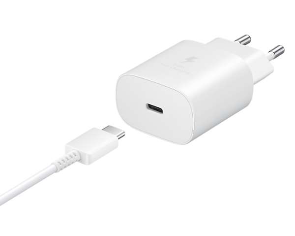 Купить Samsung Travel Adapter 25W 2 pin with USB Type-C to Type-C Cable White (EP-TA800XWEGWW)-1.png